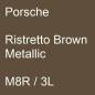 Preview: Porsche, Ristretto Brown Metallic, M8R / 3L.